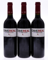 Lote 3238 - CAVE REAL 2003 - 3 Garrafas de Vinho Tinto, Douro DOC, Colheita 2003, Vinhos Douro Superior, S. João da Pesqueira, (750ml - 12,5%vol.)