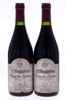 Lote 3242 - DÃO CASA DE SANTAR 1996 - 2 Garrafas de Vinho Tinto, Dão DOC, Casa de Santar 1996, Sociedade Agrícola de Santar, (750ml - 12%vol.). Nota: rótulos ligeiramente danificados