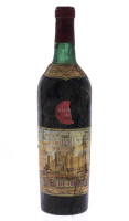 Lote 3350 - OIRO DE ÓBIDOS 196? - Garrafa de Vinho Tinto, Colheita de 196?, José Gomes, Óbidos, Gaeiras, (750ml). Nota: garrafa similar (colheita de 1967) à venda por € 60. Rótulo da data danificado estando ilegível o último digito. Consultar valor indica