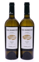 Lote 3353 - CASA BURMESTER RESERVA 2011 - 2 garrafas de Vinho Branco, DOC, Douro, Casa Burmester Reserva 2011, das castas Gouveio, Rabigato e Viosinho, (750ml - 14%vol.). Nota: garrafas idênticas de 2012 à venda por € 26,58 (€ 13,29 a unidade). Consultar