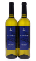 Lote 3357 - DÁDIVA 2014 - 2 garrafas de Vinho Branco, DOC Beira Interior, Dádiva 2014, da casta Síria, produzido e engarrafado pela Adega da Covilhã, (750ml -11,5%vol.)