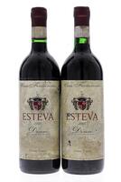 Lote 3386 - ESTEVA 1995 - 2 Garrafas de Vinho Tinto, Douro DOC, Casa Ferreirinha, Vila Nova de Gaia, (750ml - 12%vol.). Nota: contra rótulos danificados