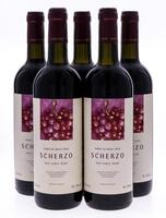 Lote 3448 - SCHERZO CORTES DE CIMA - 5 Garrafas de Vinho Tinto, produzido e engarrafado por Hans Kristian Jorgensen, (750ml - 13%vol.)