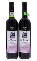 Lote 3491 - AVÔ TOMAZ RESERVA 1996 - 2 garrafas de Vinho Tinto, DOC, Douro, Avô Tomaz, Touriga Nacional, Reserva 1996, (750ml - 12%vol.). Nota: este vinho da Casta Touriga Nacional da Zona de S. João da Pesqueira teve uma produção limitada de 24.000 garra