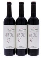 Lote 3527 - XAINO 2011 - 3 garrafas de Vinho Tinto DOC - Douro, Xaino 2011, das Castas Touriga Nacional, Touriga Franca, Tinta Roriz, Sousão e Tinta Amarela do Douro Superior Região da Meda, a 450 metros de altitude com estágio de 14 meses em barricas de 