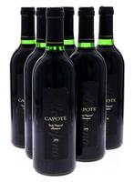 Lote 3619 - CAPOTE 1998 - 6 garrafas de Vinho Tinto Regional Alentejano, Capote 1998, Caves Dom Teodósio, Rio Maior, (750ml - 11,5%vol.)