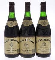 Lote 3765 - PASSA DE OURO 1987 - 3 Garrafas de Vinho Tinto, Colheita 1987, Caves Altoviso, Anadia, (750ml - 11,5%vol.)