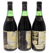 Lote 3841 - BORBA 1987 - 3 Garrafas de Vinho Tinto, Reserva 1987, Adega Cooperativa de Borba, (750ml - 12%vol.). Nota: rótulos danificados