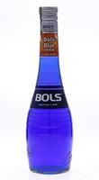 Lote 3922 - LICOR BLUE CURAÇAO - Garrafa de Licor, Blue Coraçao Liqueur, Lucas Bols, Holanda, (700ml - 20%vol.)