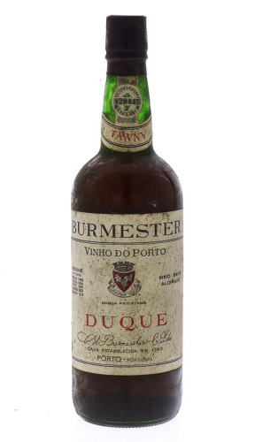 Lote 3998 - PORTO BURMESTER DUQUE - Garrafa de Vinho do Porto, Tawny, Meio Seco Aloirado, Duque, Burmester, (750ml). Nota: garrafa similar à venda por € 979,99. Consultar valor indicativo em http://winechaletportugal.com/index.php?route=product/product&pr