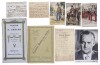 Lote 139 - CONJUNTO DE CURIOSIDADES DIVERSAS - Composto por dezenas de curiosidades como por exemplo calendários dos anos 40 com publicidade, grupos do princípio do séc. XX, fotografias, panfletos de cinema, livro sobre o manejo dos explosivos, diploma an