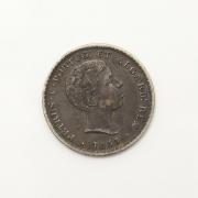 Lote 10 - MOEDA EM PRATA DE 500 REIS DE 1855 (D. PEDRO V) - Moeda da Monarquia Portuguesa de 500 Reis de 1855 em Prata, reinado de D. Pedro V (1853-1861). Peso de 12,42 g. Sem classificação atribuída pela Oportunity, cabe ao licitante atribuir a classificação que entender correcta. Nota: Catalogada em 2017 por Reinaldo Silva em Bela por € 200