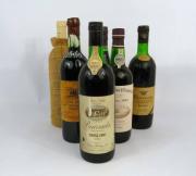 Lote 306 - Lote e 6 garrafas de Vinho Tinto, 1 garrafa de Carvalho Ribeiro & Ferreira Douro reserva 1984, 1 garrafa de Bairrada Borlido 1980, 1 garrafa de Frei João Bairrada Colheita 1990, 1 garrafa Garrafeira Particular 1997 Dr. Joaquim Chaves Douro, 1 garrafa de Barracão Vinho Tinto Velho e 1 garrafa de Reserva Especial Colheita 1984, para coleccionador