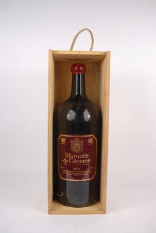 Lote 1253 - Lote de garrafa de Vinho Tinto Marqués de Cacéres 1995 Rioja, Spain 5L, para coleccionador