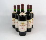 Lote 638 - 6 Garrafas Vinho Tinto Porca Murça 1987