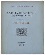 Lote 1014 - DISTRITO DE PORTALEGRE - INVENTÁRIO ARTÍSTICO DE PORTUGAL I - Por Luís Keil. Exemplar idêntico encontra-se à venda por € 250. Edição da Academia Nacional de Belas Artes, Lisboa, 1943. 160 Págs. Dim: 28x22,5 cm. Encadernação de capa de brochura. Obra ilustrada com 190 estampas impressas sobre papel couché. Com um preâmbulo de Reinaldo dos Santos. Publicação interessante e valiosa, abrange o registo e classificação de monumentos e obras de arte de interesse arqueológico, artístico ou h