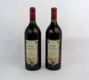 Lote 709 - Lote de 2 garrafas Magnum de Vinho Tinto Quinta de S. Francisco 1999 Óbidos Companhia Agricola do Sanguinhal Lda, para coleccionador 