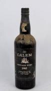 Lote 846 - Garrafa Vinho Porto Vintage Calém 1985