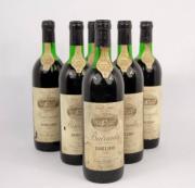 Lote 1189 - Lote de 6 garrafas de Vinho Tinto Bairrada Borlido de 1980, caves Borlido, Lda., para coleccionador