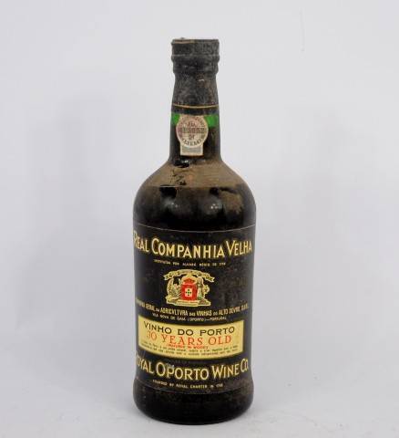 Lote 1221 - Garrafa Vinho Porto Real Companhia Velha 30 Anos (1987) RARA