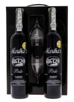 Lote 3050 - PORTO TAWNY MARTHA`S - 2 garrafas de Vinho do Porto, (500ml – 19%vol.). Nota: este Porto foi galardoado com uma Medalha de Ouro em 1999 no 5º Salão Internacional de Vinhos & Destilados em Salvador, Bahia, Brasil. Em caixa / estojo de cartão or