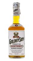 Lote 3063 - BOURBON GOLDEN SUN 6 ANOS - Garrafa de Bourbon, Aged 6 Years, Straight Old Kentuky Bourbon Whiskey, (700ml - 40%vol.). Nota: garrafa dos anos 80