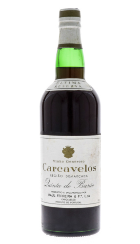 Lote 3145 - CARCAVELOS QUINTA DO BARÃO ÚLTIMA RESERVA - Garrafa de Vinho Generoso, Carcavelos Região Demarcada, Última Reserva, Quinta do Barão, Raúl Ferreira & Filho, Carcavelos, (750ml - 18%vol.). Nota: garrafa idêntica à venda por € 52,95. Consultar va