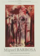 Lote 24 - MIGUEL BARBOSA (n.1925) - Poster sobre papel, Editions Arts et Images du Monde, 1991, motivo "Christ dans la Ville Décadente”, com 60x45 cm - Sem Moldura