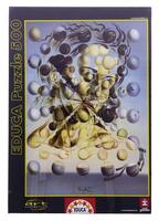 Lote 50 - DALÍ, PUZZLE 500 PEÇAS - Puzzle da colecção Art Collection reproduzindo pintura "Galatea de las Esferas" de 1952, com 34x48 cm (montado). Nota: selado