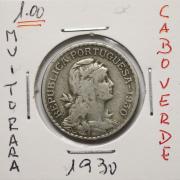 Lote 99 - MOEDA DE 1$00 ESCUDO EM ALPACA DE 1930 - República Portuguesa. Cotação em Bela € 800 (Catalogo de Moedas e Notas de Portugal 2019 - Ferreira da Silva). Sem classificação atribuída pela Oportunity, cabe ao licitante atribuir a classificação e a valorização que entender correta