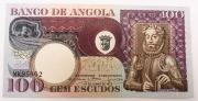 Lote 199 - NOTA,LUIZ DE CAMÕES - Nota de 100 Escudos do Banco de Angola, de 10 de Junho de 1973, nº MK 85962. Sem classificação atribuída pela Oportunity, cabe ao licitante atribuir a classificação e a valorização que entender correta