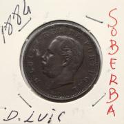 Lote 205 - MOEDA DE XX REIS, ANO 1884 - Monarquia Portuguesa, D. Luis I. Em cobre. Dim: 30 mm. Sem classificação atribuída pela Oportunity, cabe ao licitante atribuir a classificação e a valorização que entender correta