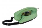 Lote 419 - SAFNAT, TELEFONE ANTIGO ITALIANO - Decoração lisa de tonalidade verde e preta. Dim: 12x23 cm. Nota: sinais de manuseamento. Não testado