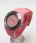 Lote 19 - RELÓGIO DI RAFA CLUB BY EUGÉNIO CAMPOS - Relógio de pulso de senhora, movimento quartz, com caixa de 44 mm em aço com escala rotativa, bracelete em borracha de cor rosa, mostrador rosa com numeração árabe branca e ponteiros luminiscentes, 5 atm, com calendário, water resistant. PVP € 79,99. Nota: o mostrador pode ser removido e adaptado a várias braceletes. Novo. Em caixa original. Nota: http://www.eugeniocampos.pt/pt/marcas/relojoaria