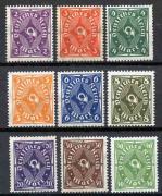 Lote 81 - SELOS, ALEMANHA NAZI (Deutsches Reich) - Série Completa (total 9 selos) de 1922, novos e com goma original (**/MNH), com excelente qualidade e bom valor de catálogo. Sem classificação atribuída pela Oportunity, cabe ao licitante atribuir a classificação e a valorização que entender correta.