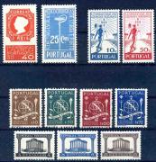 Lote 151 - SELOS, PORTUGAL - 5 Séries Completas (total 11 selos) de 1935 a 1945 todas em novo e com goma original (**/MNH) e com excelente qualidade e bom valor de catálogo. Sem classificação atribuída pela Oportunity, cabe ao licitante atribuir a classificação e a valorização que entender correta.