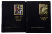 Lote 1009 - AS MARAVILHAS ARTÍSTICAS DO MUNDO, LIVROS - 2 Vols. Por Ferreira de Castro. Exemplares idênticos encontram-se à venda por € 300. Editora: Empresa Nacional de Publicidade, Lisboa, 1959. Todos os exemplares levam o Ex-Libris do Autor. Dim: 31,5x25 cm. Encadernações em inteira de pele com decorações relevadas e com ferros a ouro. Obra monumental, profusamente ilustrada com, desdobráveis, gravuras a negro e cores intercaladas no texto e em extratexto,...