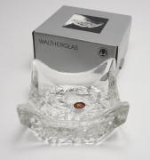 Lote 180 - WALTHER GLAS, FRUTEIRA - em vidro modelado com decoração Ice Flower, Made in Germany. Dimensão: 7x16x16 cm. Novo, na caixa original