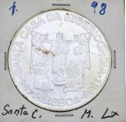 Lote 99 - PORTUGAL, MOEDA DE 1.000 ESCUDOS COMEMORATIVA EM PRATA, ANO 1998 - Alusiva à Santa Casa da Misericórdia de Lisboa. Peso indicativo de 27 g. Dim: 40 mm. Sem classificação atribuída, cabe ao licitante atribuir a classificação e a valorização que entender correcta