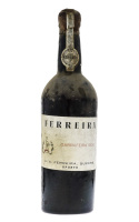 Lote 2005 - PORTO FERREIRA 1834 - Garrafa de Vinho do Porto, Garrafeira 1834, A.A: Ferreira, Succrs., (750 ml aprox.). Nota: garrafa idêntica à venda por € 2.450. Consultar valor indicativo em https://www.garrafeiranacional.com/1834-ferreira-garrafeira-po