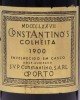 Lote 2014 - PORTO CONSTANTINO'S 1900 - Garrafa de Vinho do Porto, Colheita 1900, Envelhecido em Casco, Doce Aloirado, S.V.P. Constantino, (750ml). Nota: garrafa idêntica à venda por € 675. Consultar valor indicativo em https://www.garrafeiranacional.com/1 - 3