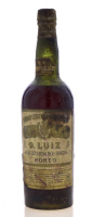 Lote 2019 - PORTO D. LUIZ 1853 - Garrafa de Vinho do Porto, Dom Luiz, 1853, Vinho Legitimo do Porto, João Eduardo dos Santos, (700ml aprox.). Nota: garrafa deste produtor de 1860 à venda por € 950. Apresenta perda adequada ao período de engarrafamento. Co