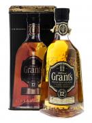 Lote 2068 - WHISKY GRANT´S 12 ANOS - Garrafa de Whisky, Premium Scotch Whisky, William Grant & Sons, Escócia, (700ml - 40%vol). Nota: em caixa de metal original