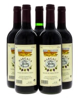 Lote 2221 - PIAS MARGAÇA - 5 garrafas de Vinho Tinto, Sociedade Agrícola de Pias, (750ml - 13,5%vol.)