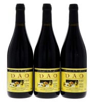 Lote 2285 - DÃO SELECÇÃO DE ENÓFILOS 2003 - 3 garrafas de Vinho Tinto, Dão DOC, 2003, Dão Sul, (750ml - 12%vol.)