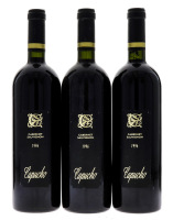 Lote 2317 - CAPUCHO 1996 - 3 garrafas de Vinho Tinto, Vinho Regional Ribatejo, Cabernet Sauvignon 1996, Quinta do Casal Branco, Almeirim, (750ml - 12,5%vol.)