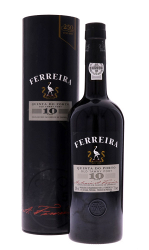 Lote 2434 - PORTO FERREIRA QUINTA DO PORTO 10 ANOS – Garrafa de Vinho do Porto, Quinta do Porto, 10 Anos, Old Tawny Port, Engarrafado em 2002, Sogrape, Avintes, (750ml - 20%vol.). Nota: em caixa/tubo de cartão original