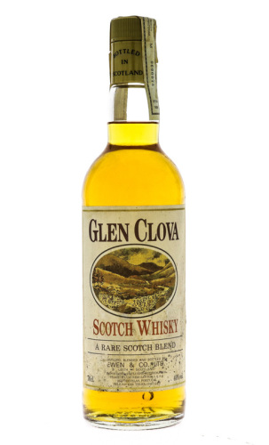 Lote 2521 - WHISKY GLEN CLOVA - Garrafa de Whisky, Scotch Whisky, A Rare Blende, Ewen & Cº, Escócia, (700ml - 40%vol.)