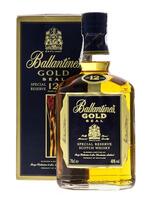 Lote 2652 - WHISKY BALLANTINE'S 12 ANOS - Garrafa de Whisky, 1980's, Gold Seal Special Reserve Scotch Whisky, George Ballantine & Son, Scotland, (700ml - 40%vol.). Nota: garrafa idêntica foi vendida por € 34,97 (£ 30). Em caixa de cartão original. Consult