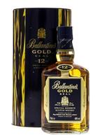 Lote 2684 - WHISKY BALLANTINE'S 12 ANOS - Garrafa de Whisky, 1980's, Gold Seal Special Reserve Scotch Whisky, George Ballantine & Son, Scotland, (700ml - 40%vol.). Nota: garrafa idêntica foi vendida por € 34,97 (£ 30). Em caixa de metal original. Consulta